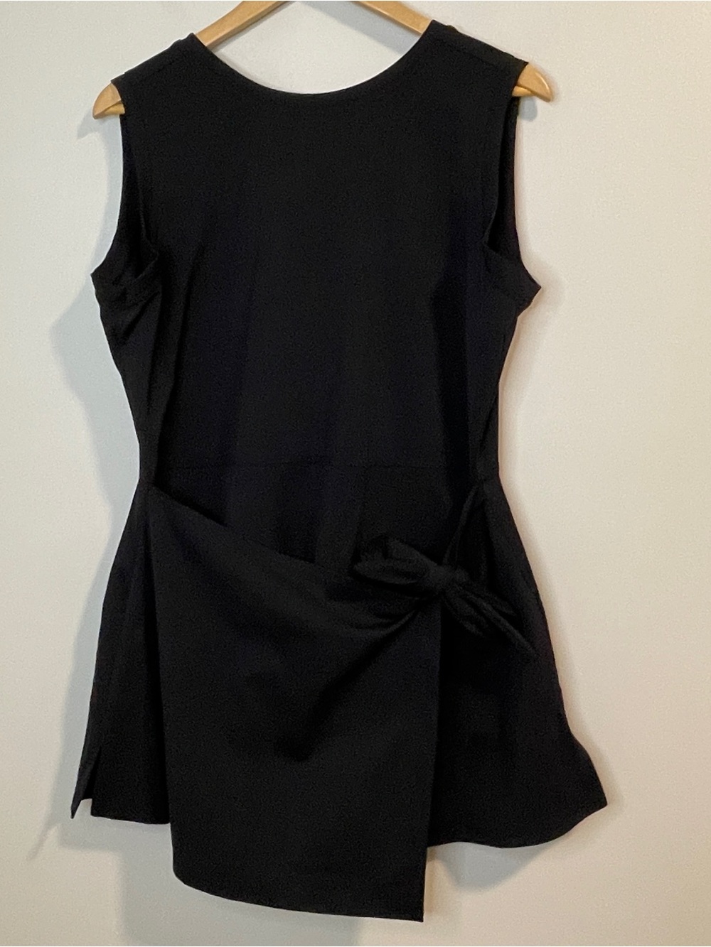 Sleeveless Black Tie-Detail Romper